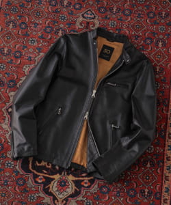 BEAMS F（ビームスF）CINQUANTA / スタンドカラー シングルライダース