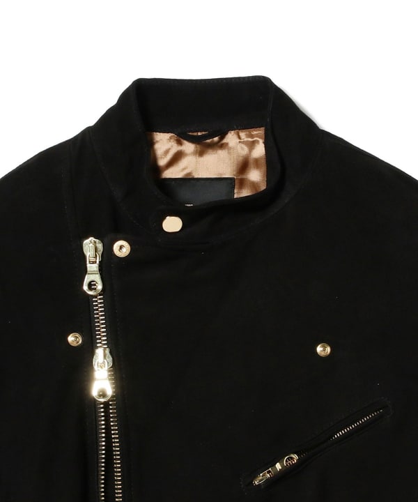 BEAMS F（ビームスF）CINQUANTA / スエード スタンドカラー ダブル