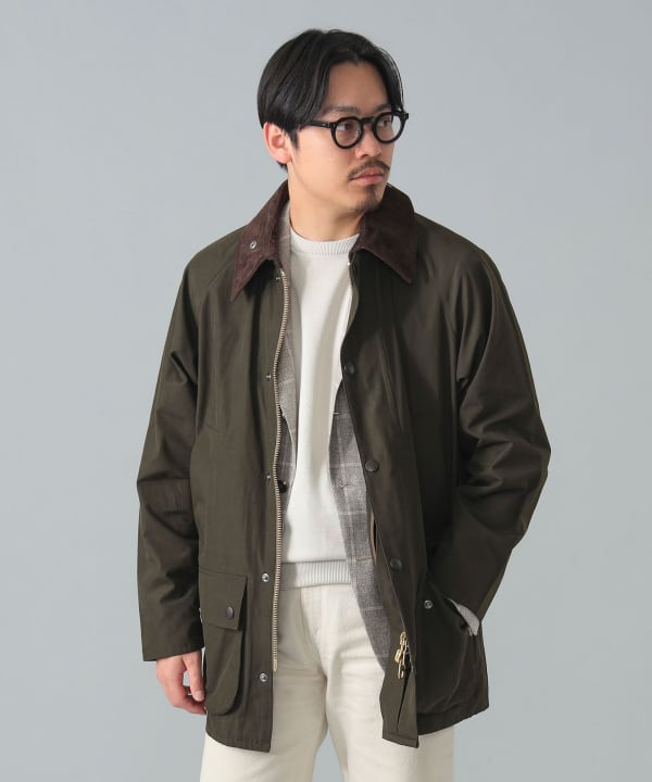 BEAMS F（ビームスF）【別注】Barbour / BEDALE CLASSIC FIT ピーチ