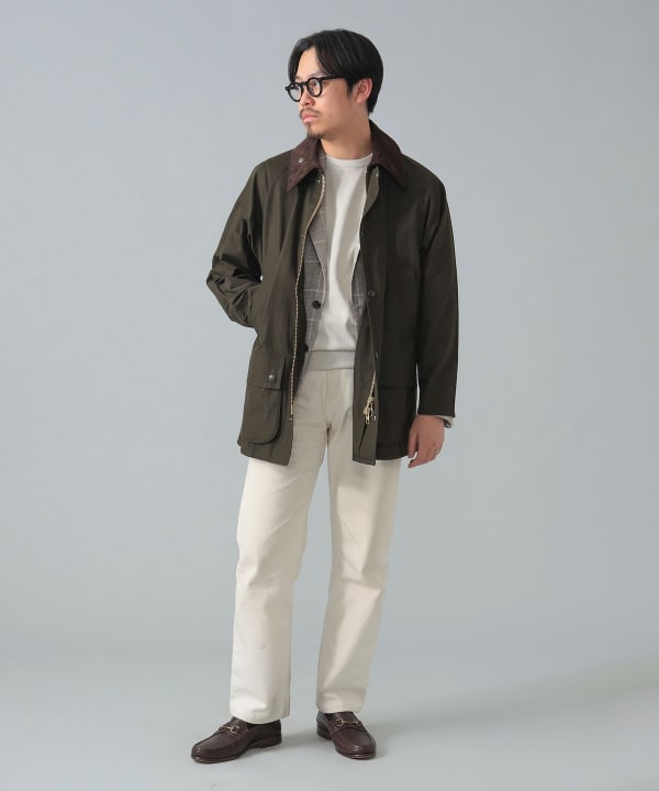 BEAMS F（ビームスF）【別注】Barbour / BEDALE CLASSIC FIT ピーチ