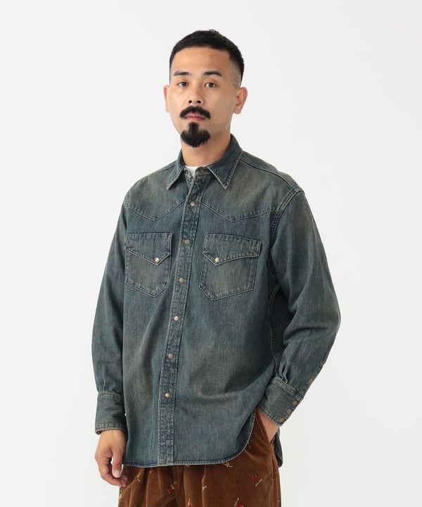 BEAMS PLUS（ビームス プラス）Western Shirt Denim Double Dye