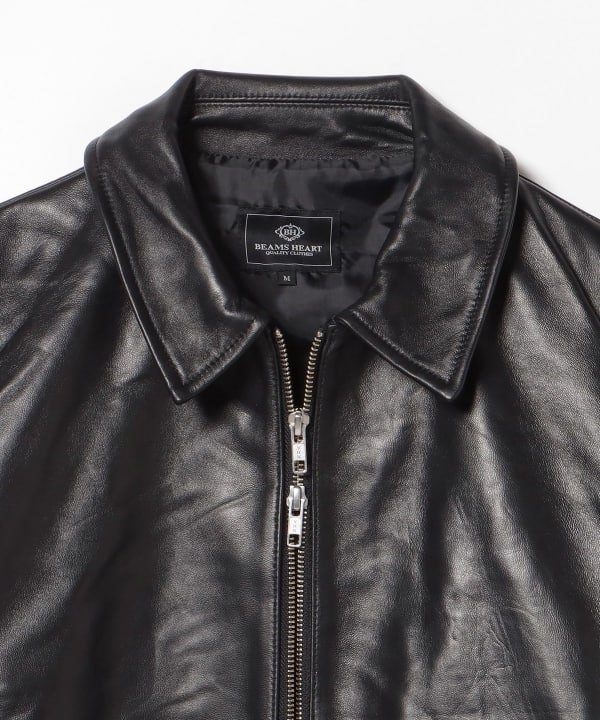 BEAMS HEART（ビームス ハート）レザー ブルゾン（ブルゾン レザー