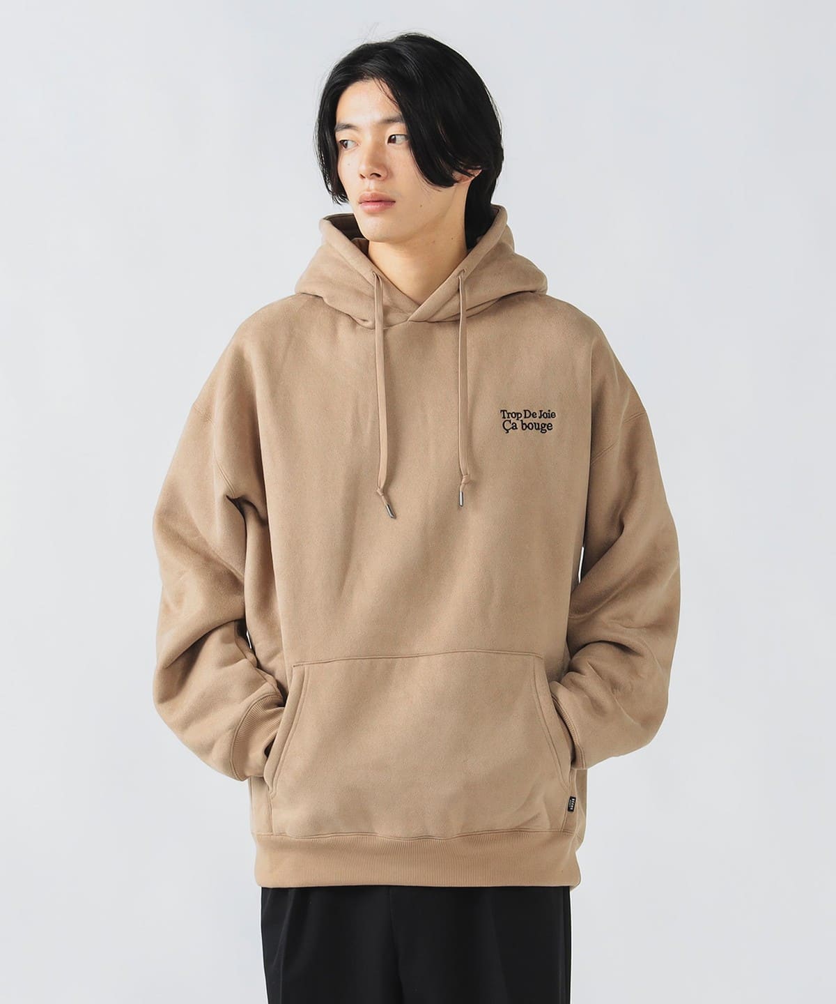 BEAMS HEART（ビームス ハート）フェイクスウェード ボア パーカー