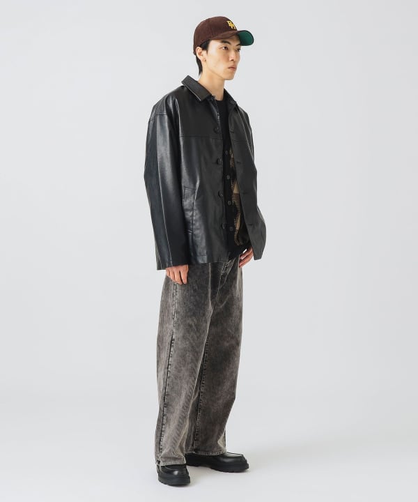 BEAMS HEART（ビームス ハート）フェイクレザー カーコート（ブルゾン