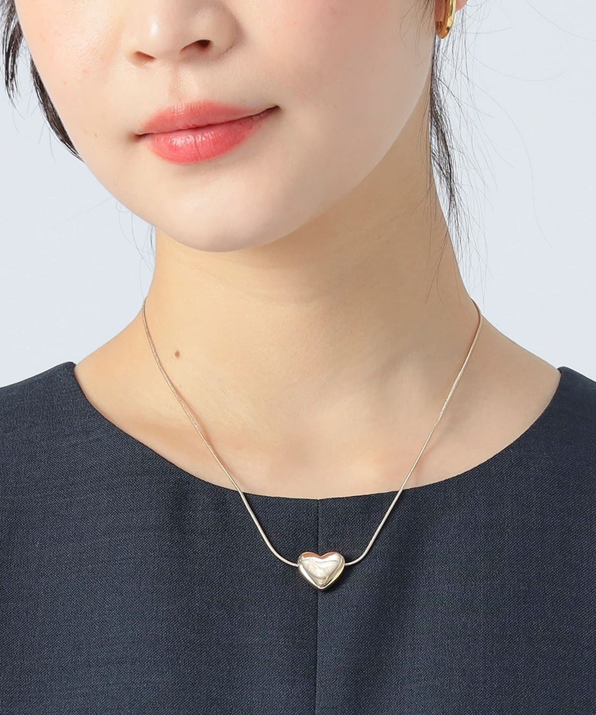 BEAMS HEART（ビームス ハート）立体ハート ネックレス（アクセサリー