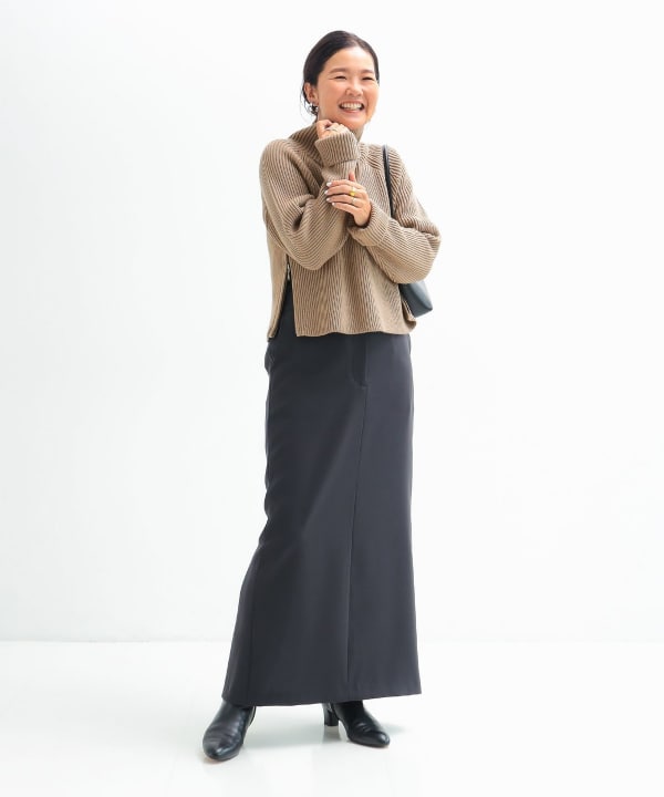 Demi-Luxe BEAMS（デミルクス ビームス）サイドジップ リブ プル