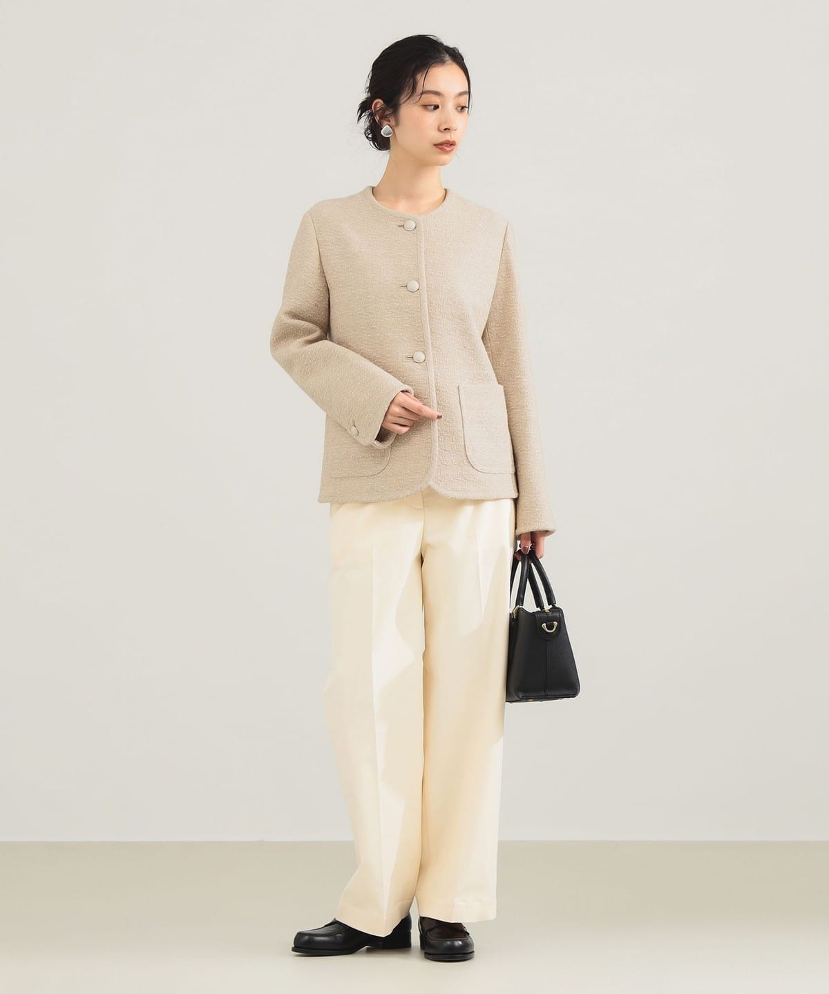 Demi-Luxe BEAMS（デミルクス ビームス）ミックスツイード ジャケット