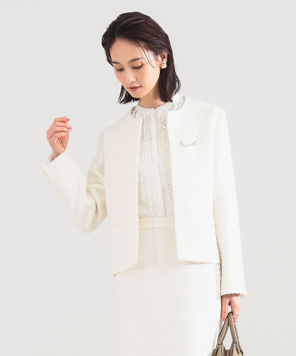 Demi-Luxe BEAMS Demi-Luxe BEAMS Crew Neck Jacket (Jacket, No