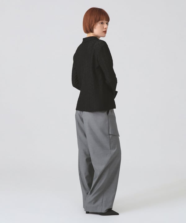 Ray BEAMS（レイ ビームス）フロント ラップ ワイド パンツ（パンツ