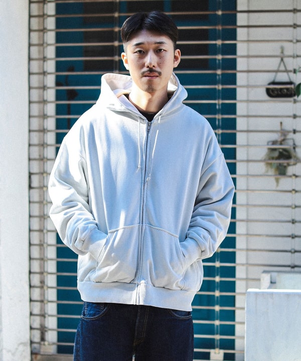 BEAMS T（ビームスT）FRUIT OF THE LOOM / PIGMENT FULL ZIP PARKA