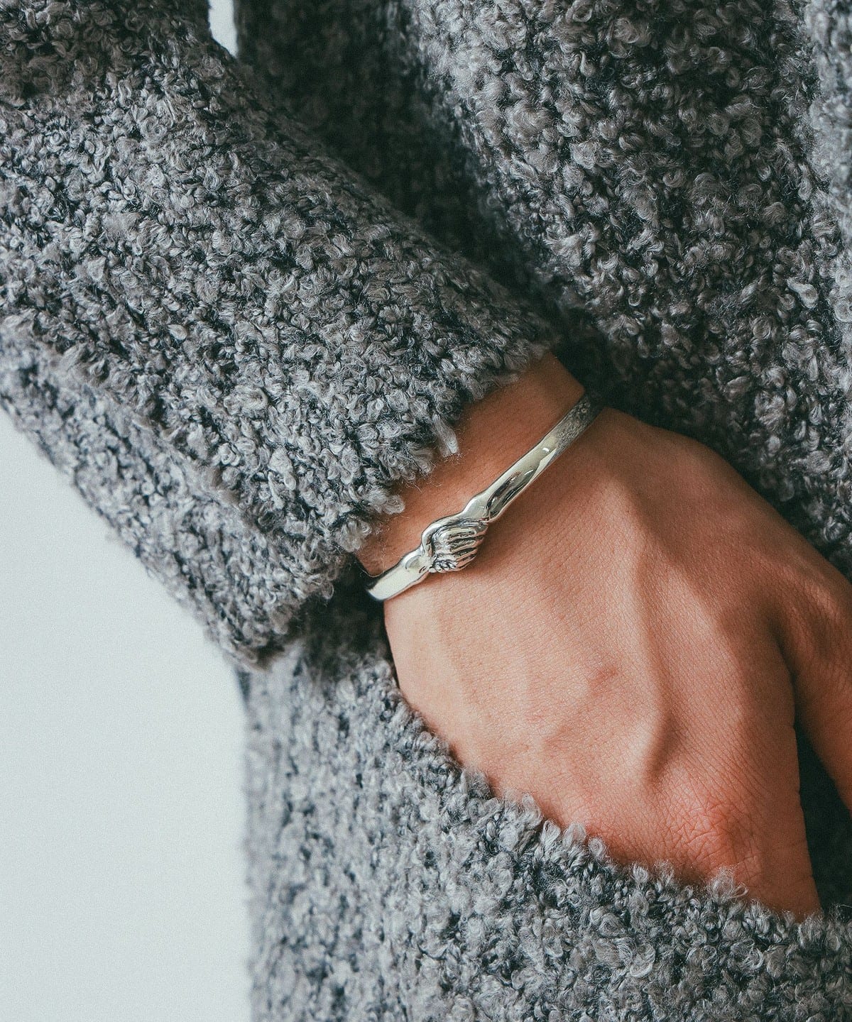 Bill Wall Leather Bill Wall Leather独家] 握手手镯（配饰、手镯、腕