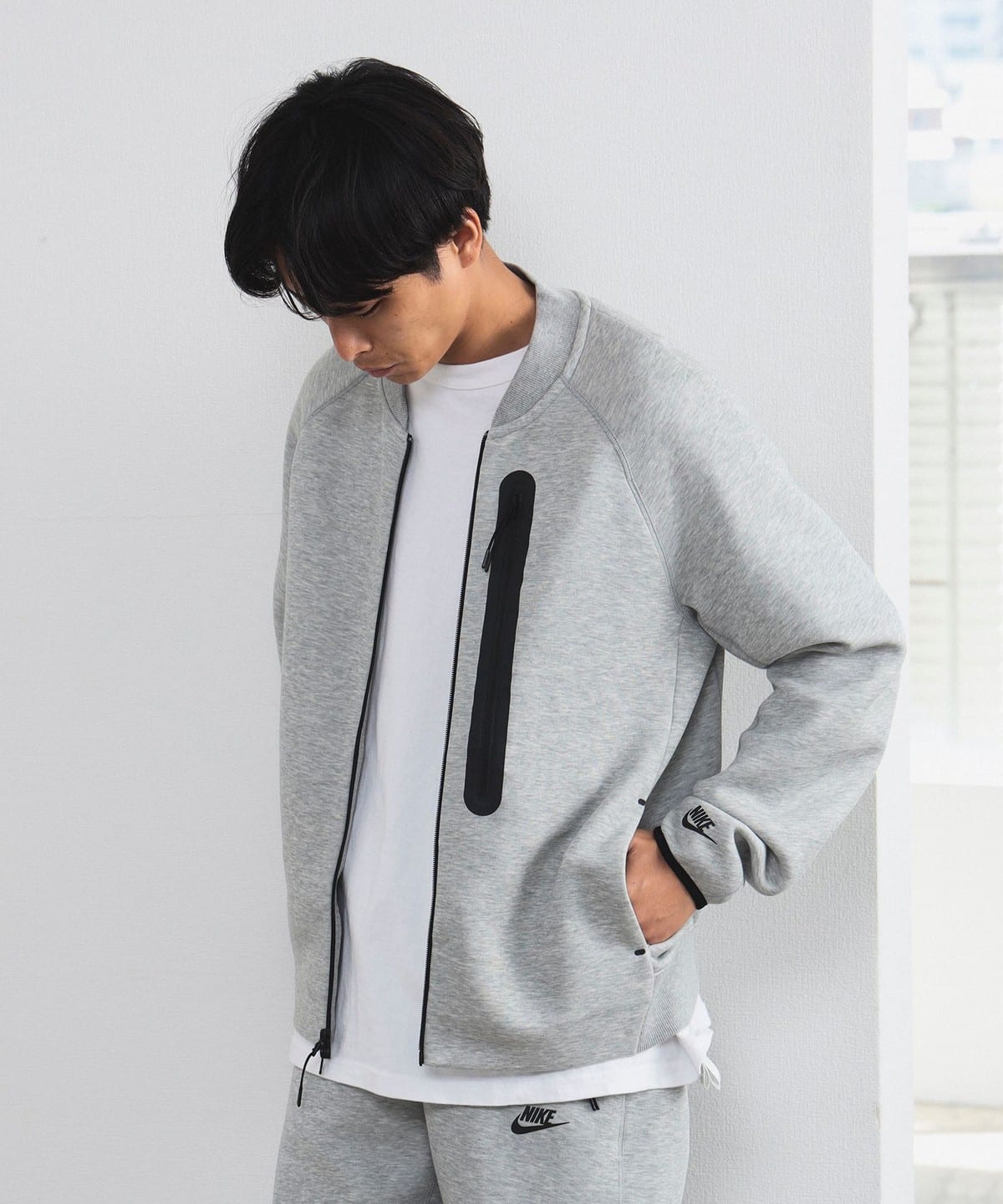 B:MING by BEAMS B:MING by BEAMS NIKE Tech 羊毛飛行員夾克（束腰束腰