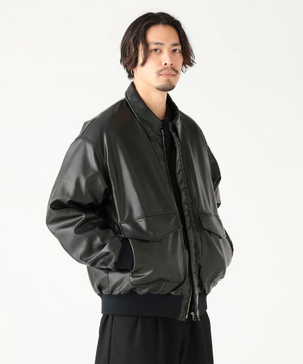 B:MING by BEAMS（ビーミング by ビームス）フェイクレザー 中綿 A2