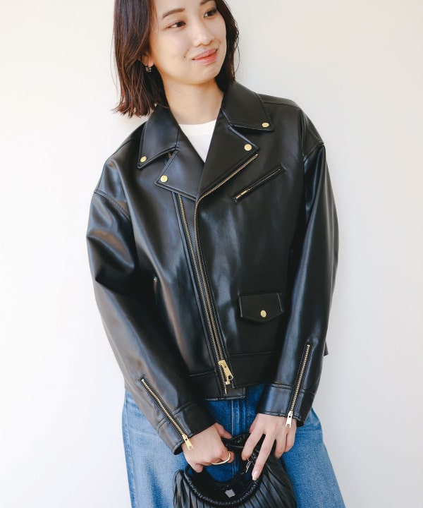 B:MING by BEAMS（ビーミング by ビームス）レザーライク ジャケット