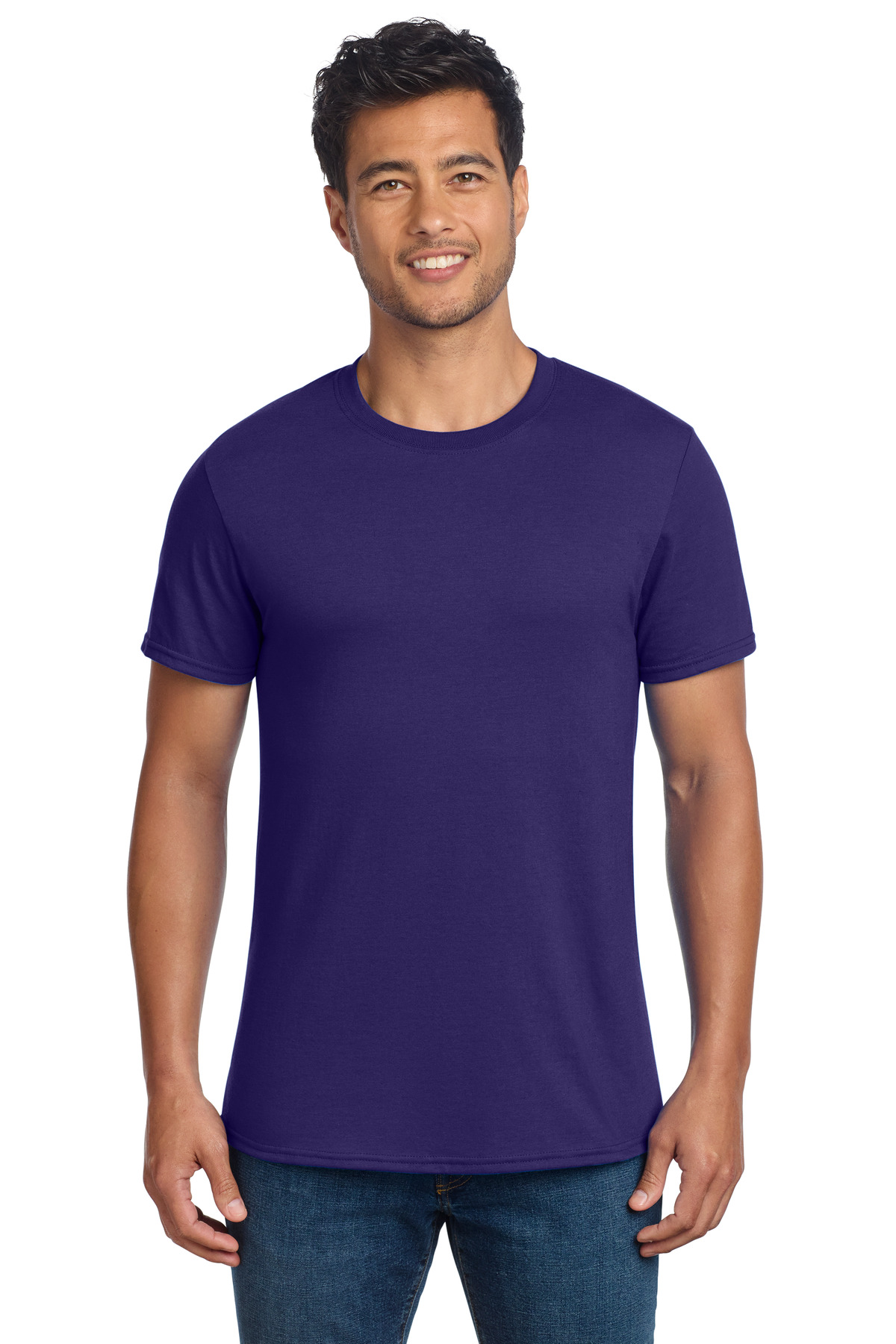 Jerzees 560MR Premium Blend Ringspun Crewneck T-Shirt Deep Purple