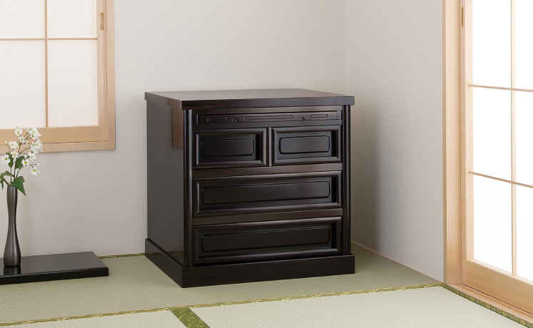 黒檀調仏壇台(引き出しタイプ) 仏壇の台 仏壇置台 | 東京 浅草 仏壇屋