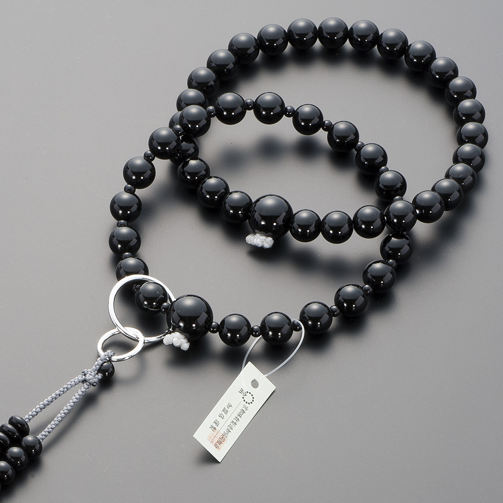 浄土宗用本式数珠【男性用】 黒オニキス 三万浄土9寸 | 滝田商店