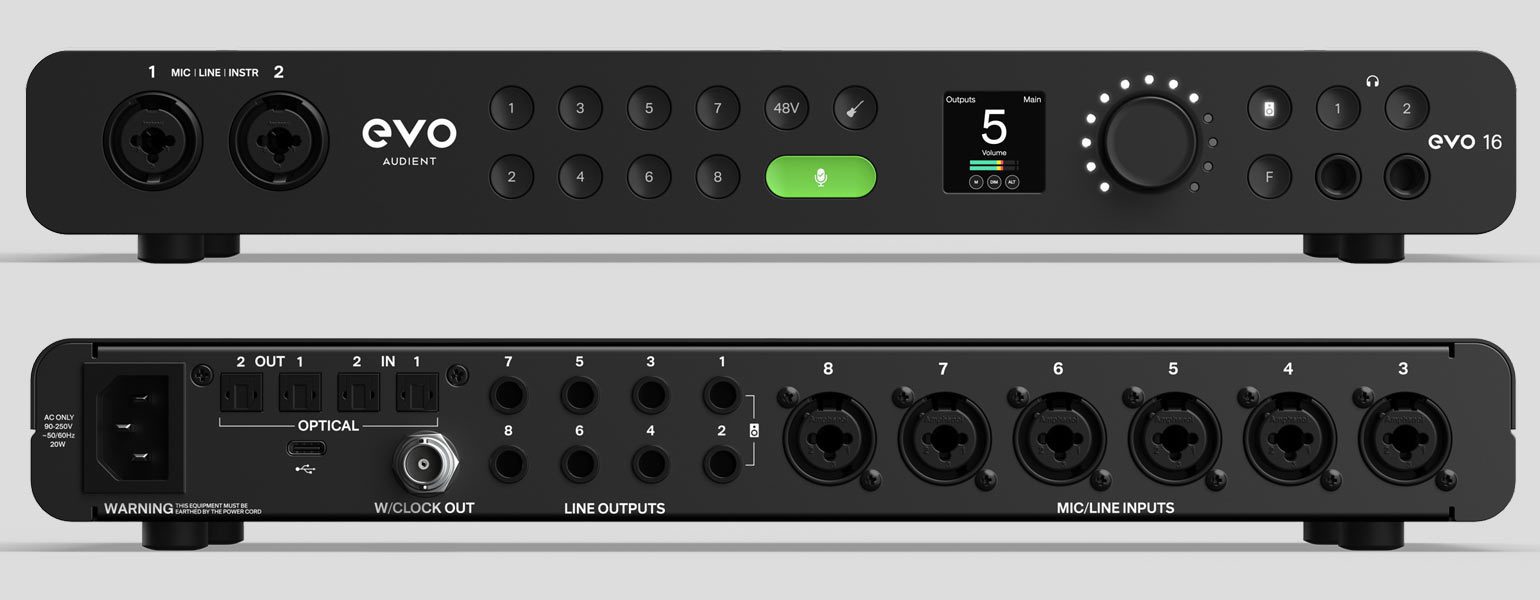 Review: Audient EVO 16 USB-C Audio Interface - gearnews.com