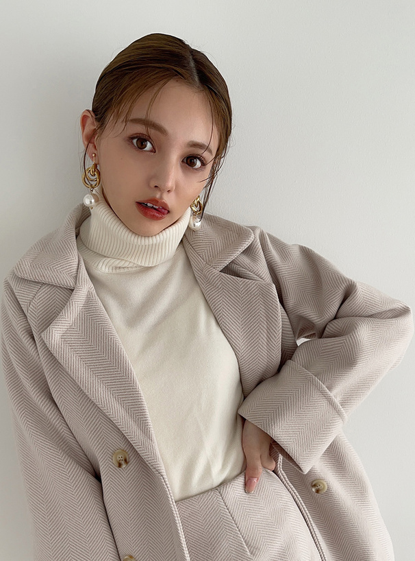 カシミヤタッチタートルネックニットトップス[cu234] | レディース