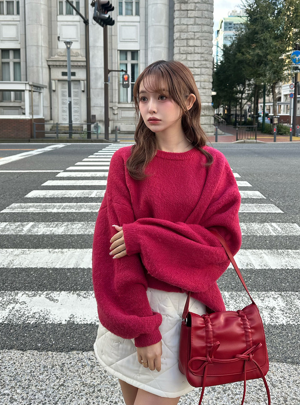 モヘヤタッチビッグニットトップス[an1226] | レディースファッション