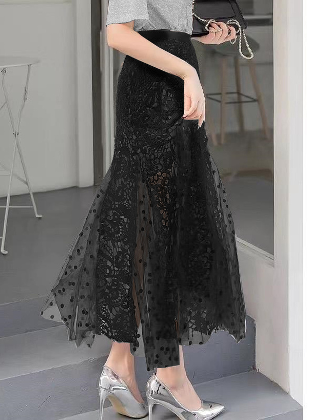 レースドットチュールスカート[ac1536] | レディースファッション通販