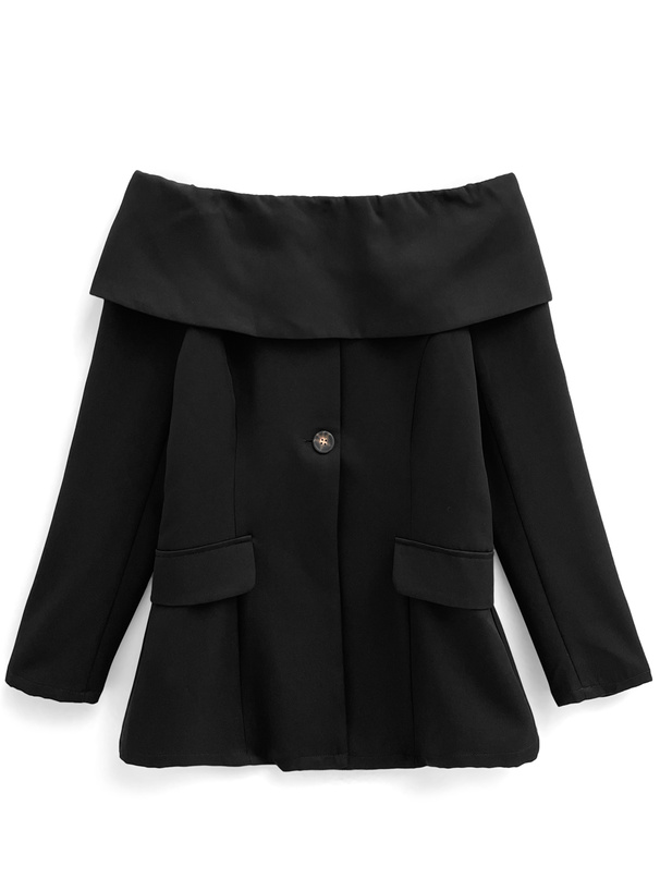 オフショルダージャケット風ブラウス[ask71] | レディースファッション