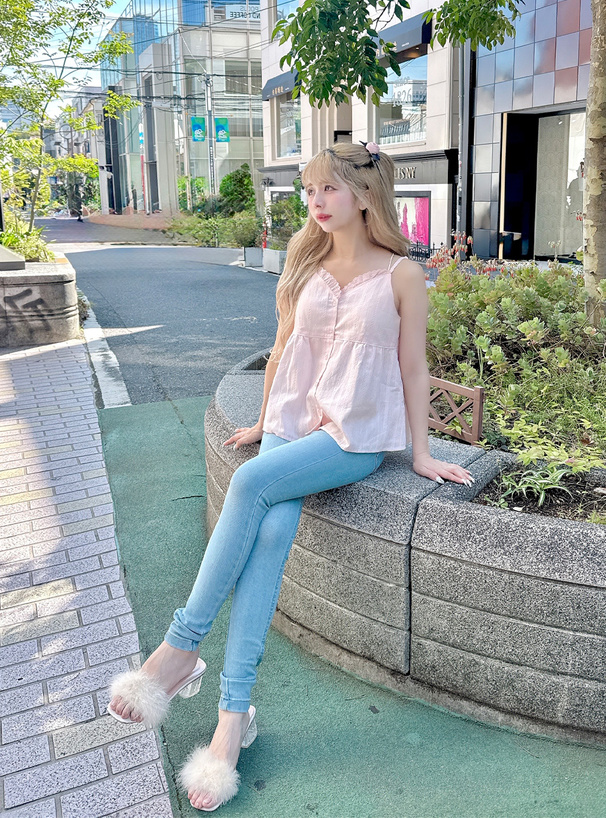 レーストリムキャミソールビスチェ[gn466] | レディースファッション