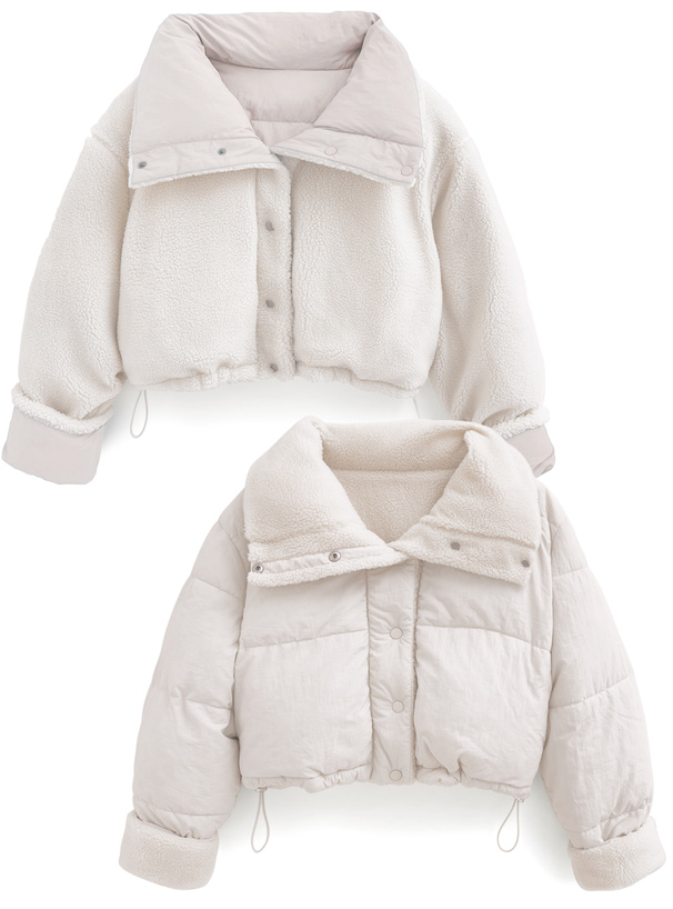 リバーシブルナイロンボアジャケット[kd80] | レディースファッション