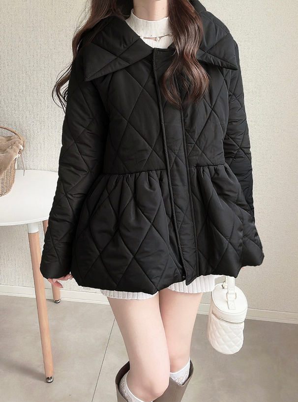 キルティングペプラムジャケット[kd88] | レディースファッション通販