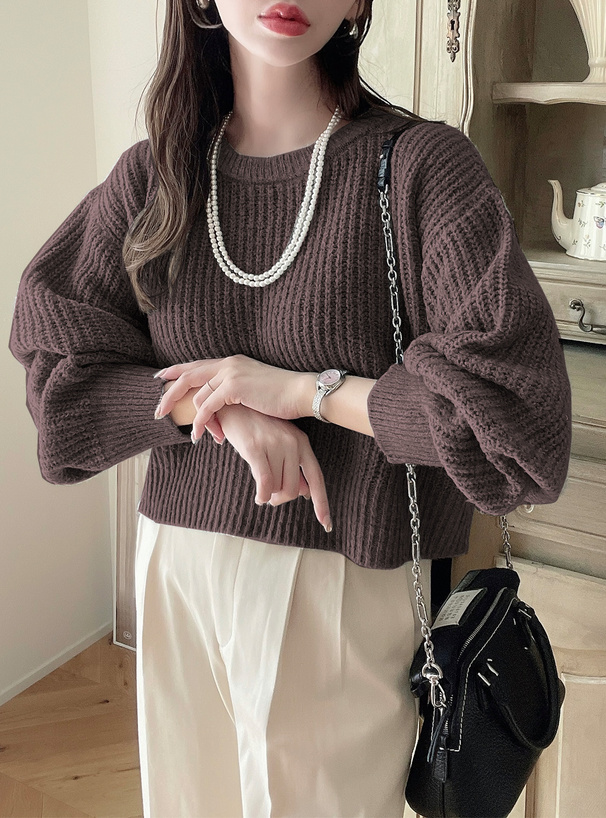 ショート丈ニットトップス[k9290d] | レディースファッション通販の