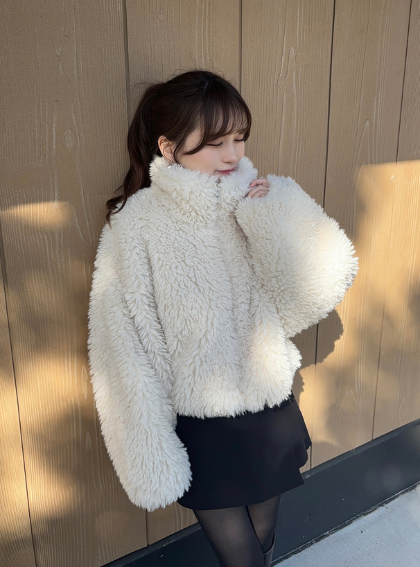 シープファーショート丈ブルゾン[on270] | レディースファッション通販