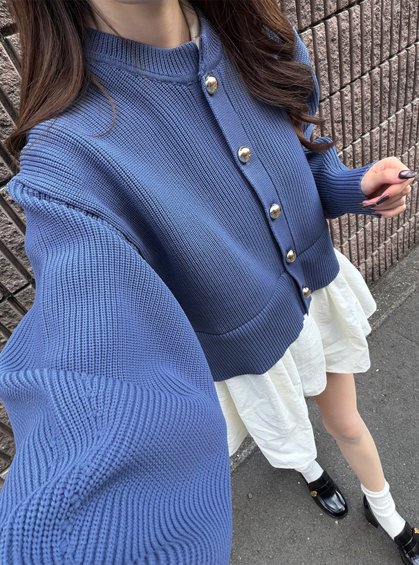 ドッキングフレアニットカーディガン[on367] | レディースファッション