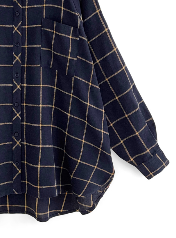 チェック柄オーバーシャツ[sr30] | レディースファッション通販の