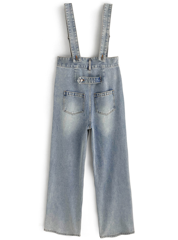 ワイドデニムオールインワン[qu37] | レディースファッション通販の