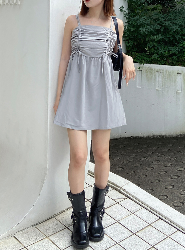 ドロストリボンキャミミニワンピース[ta146] | レディースファッション