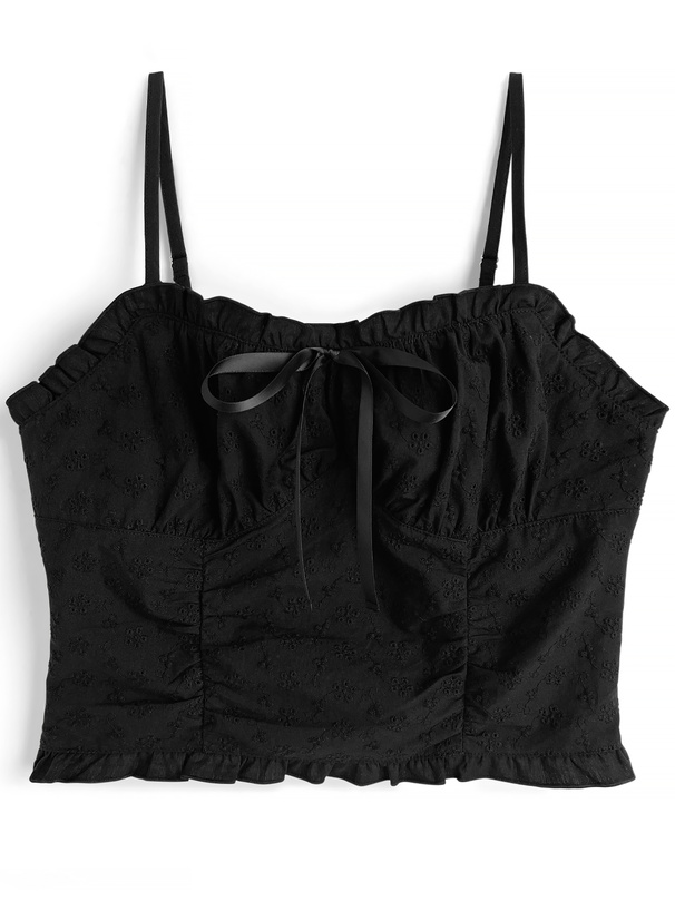 花柄刺繍リボンフリルキャミソール[tu1706] | レディースファッション