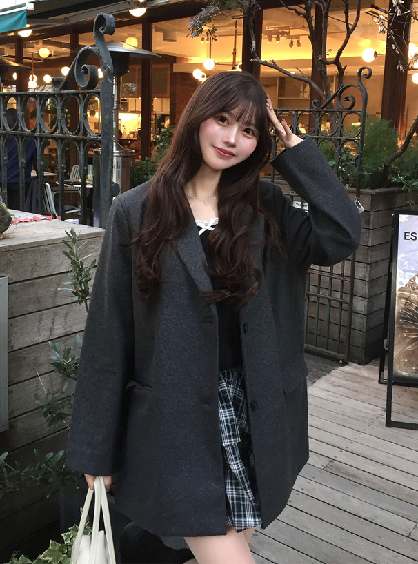 フェイクウールビッグジャケット[ze835] | レディースファッション通販