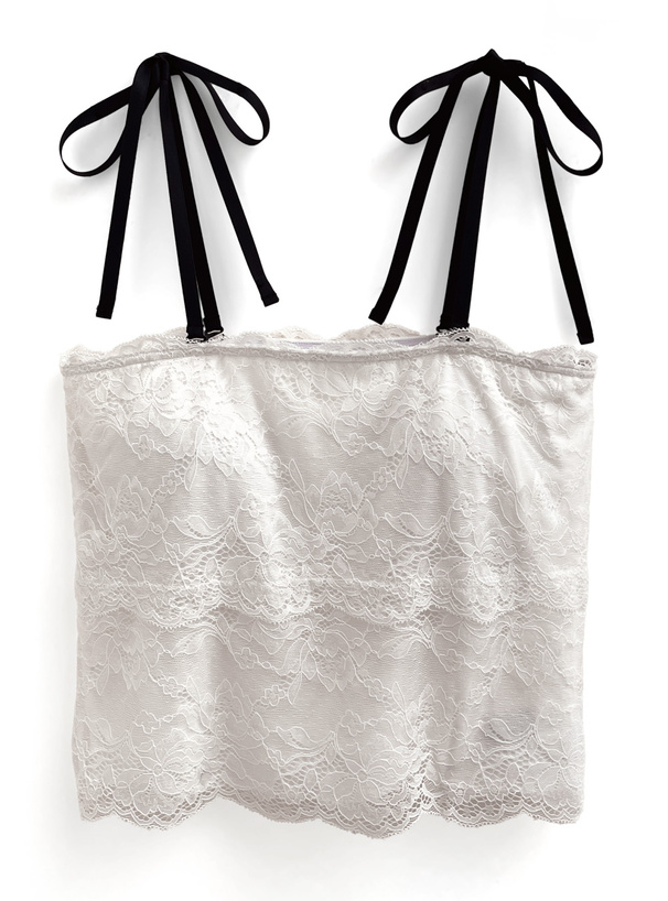 パッド付き2Wayショルダーリボンレースキャミソール[ze867