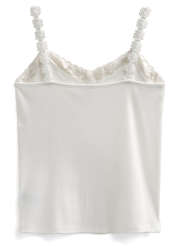 花柄レースリブキャミソール[ze890] | レディースファッション通販の