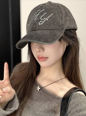 ラインストーンロゴキャップ[bl174] | レディースファッション通販の