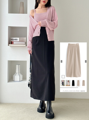 バックスリットタイトロングスカート[sm14] | レディースファッション