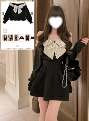 オフショルダー チェック柄 | レディースファッション通販のグレイル