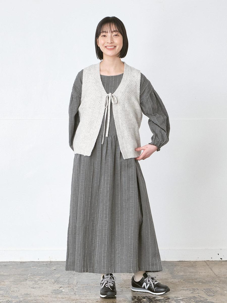 フロントリボンベスト 3G鹿の子編み | ニット | 【公式】D*g*y ONLINE