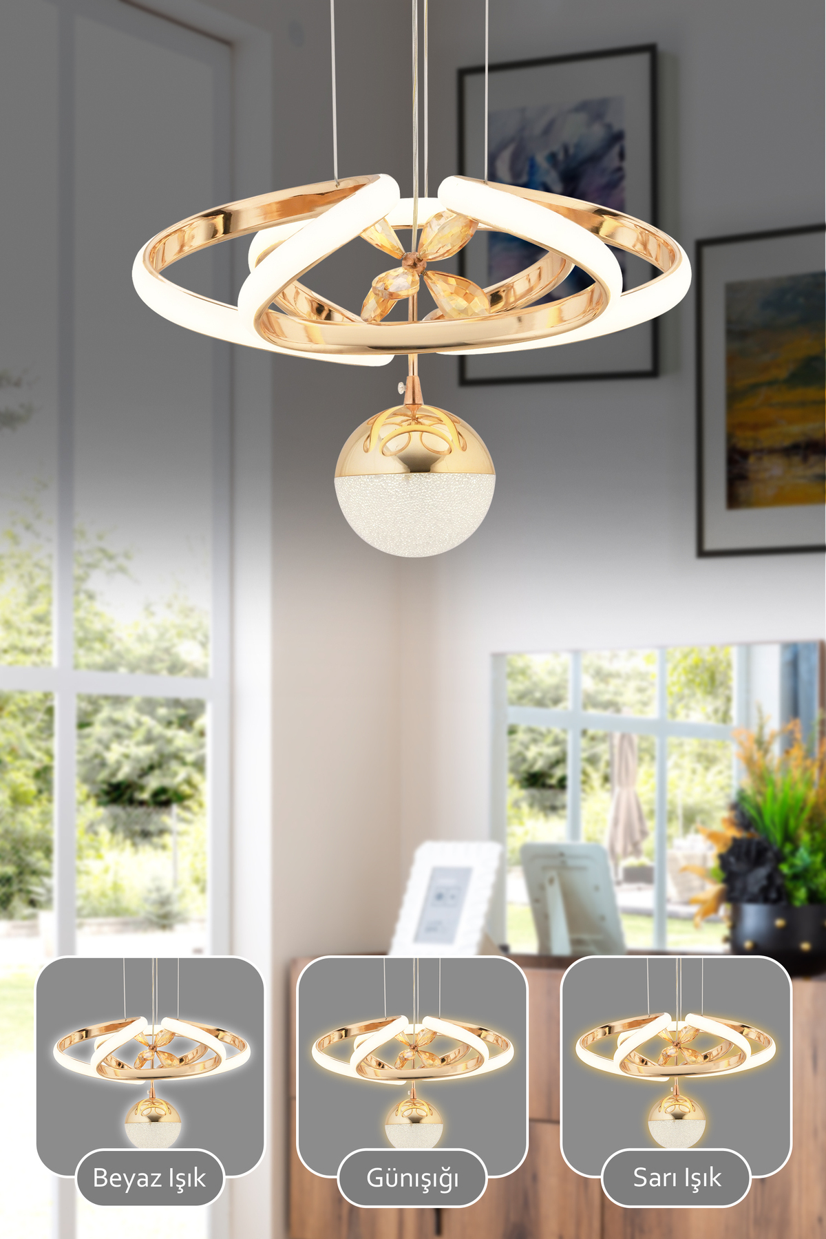 Capella Aydınlatma Alfa Kumandalı 3 Renk Işık Özellikli Dimmerli