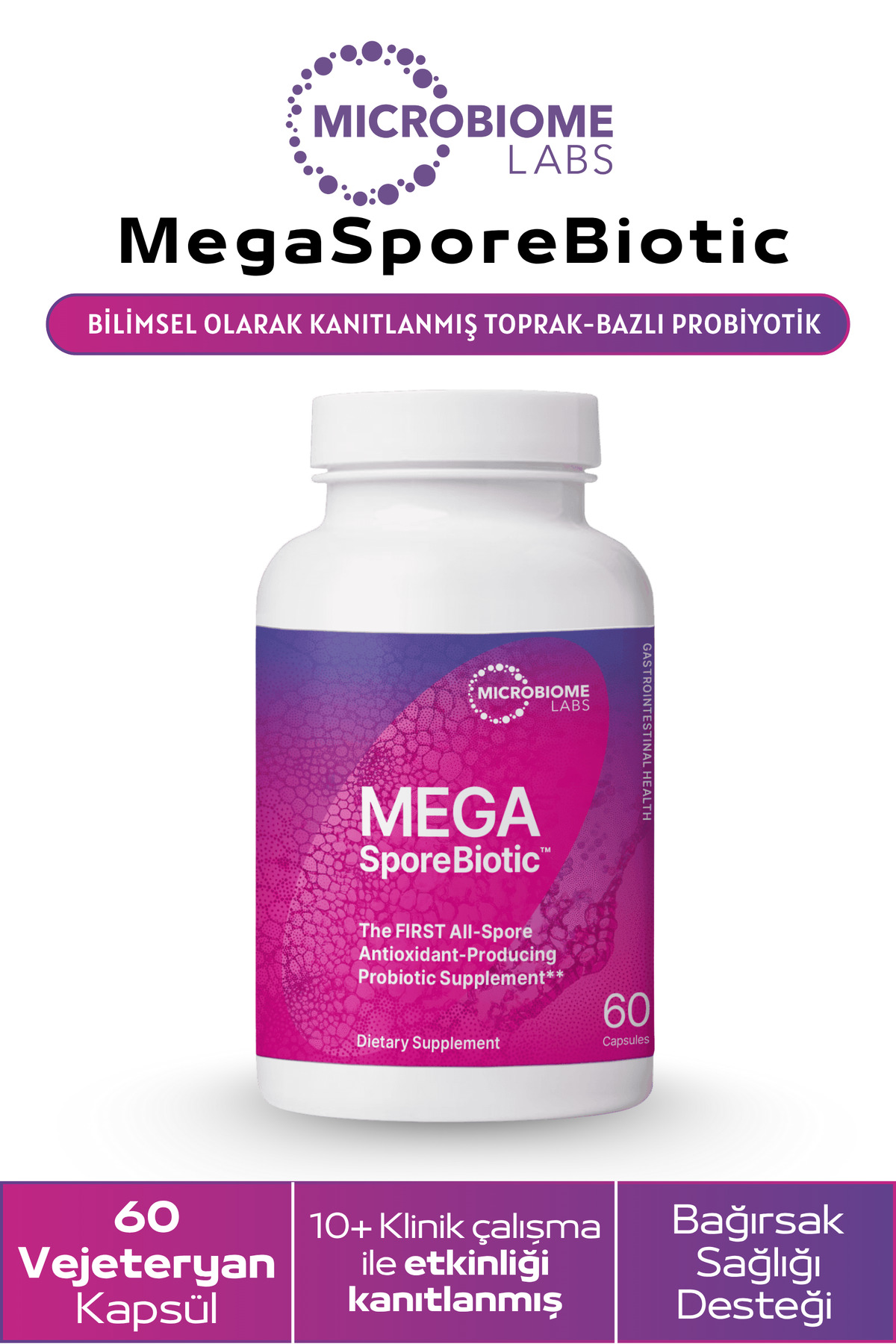 Microbiome Labs MegaSporeBiotic™ Probiyotik - Fiyatı, Yorumları