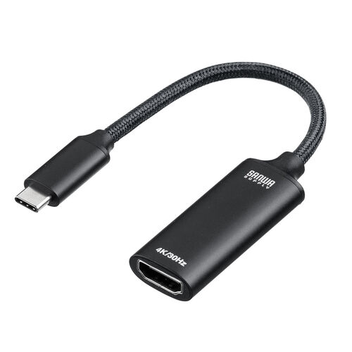 USB C-HDMI 変換アダプタ（4K/30Hz・フルHD/60Hz・ケーブル長11cm