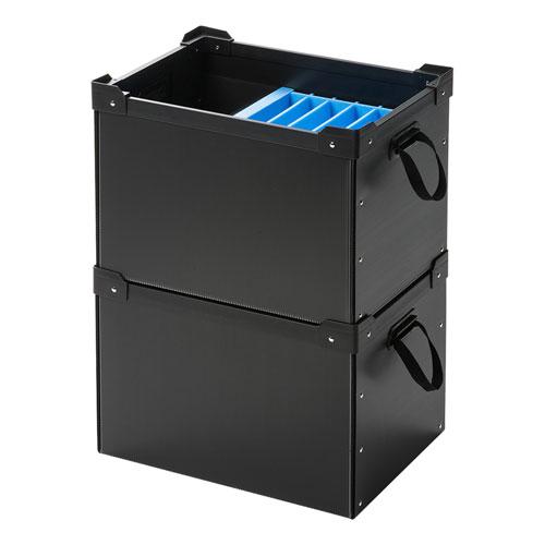 プラダン収納ケース(タブレット・ノートPC・6台収納・スリット入り) PD