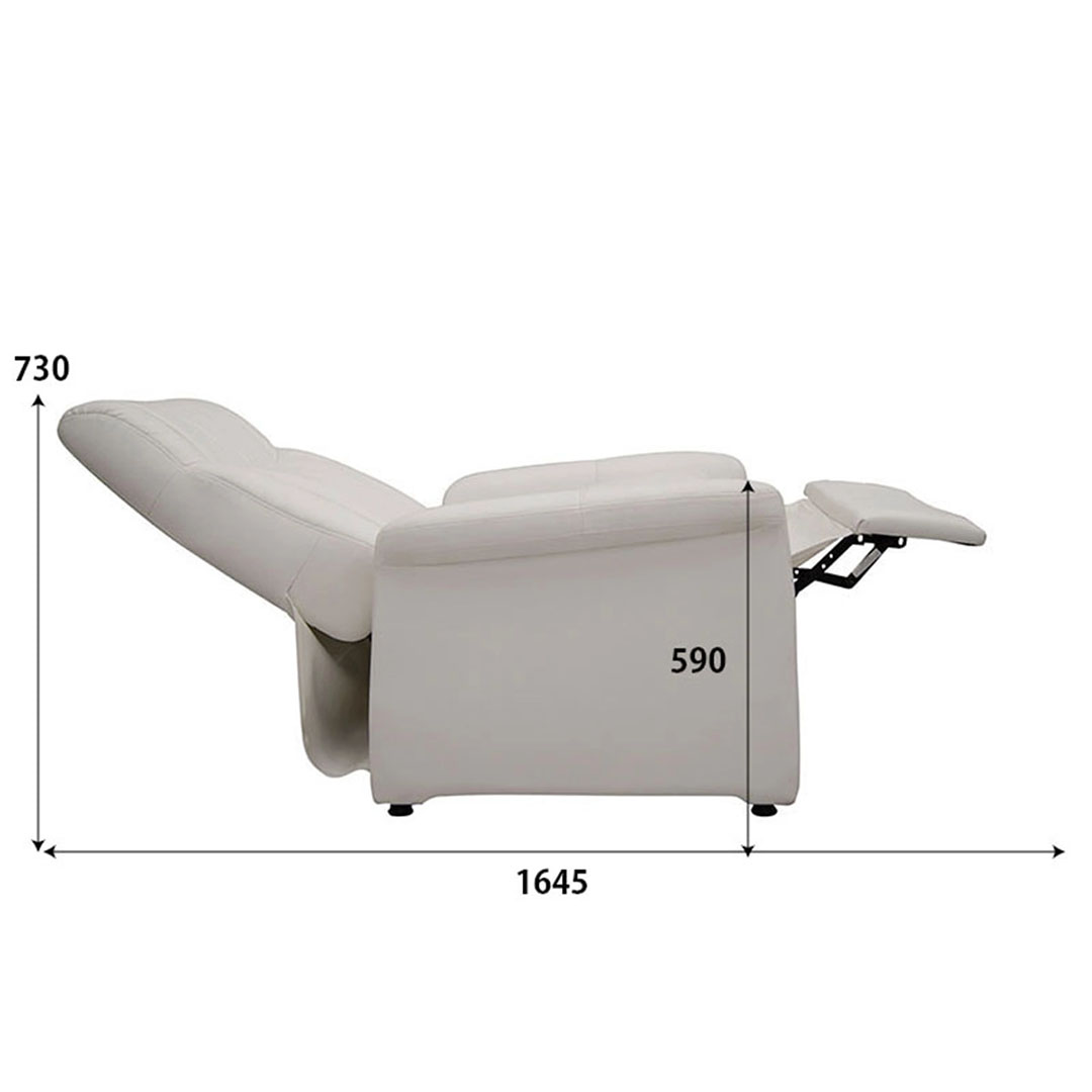 ラウンジチェアDX(ホワイト)｜まつげエクステ商材の松風