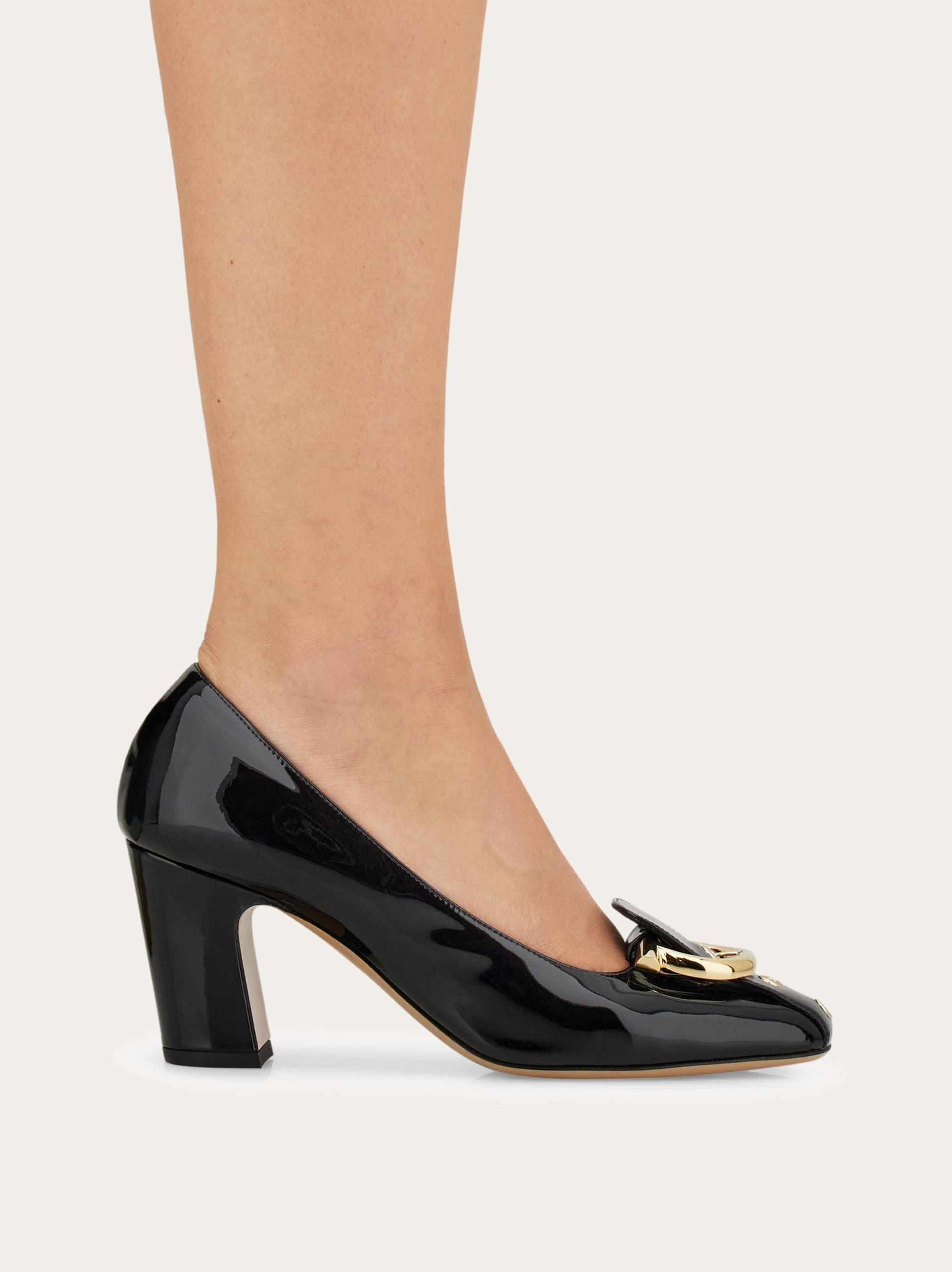 Gancini block heel pump - Women | Ferragamo