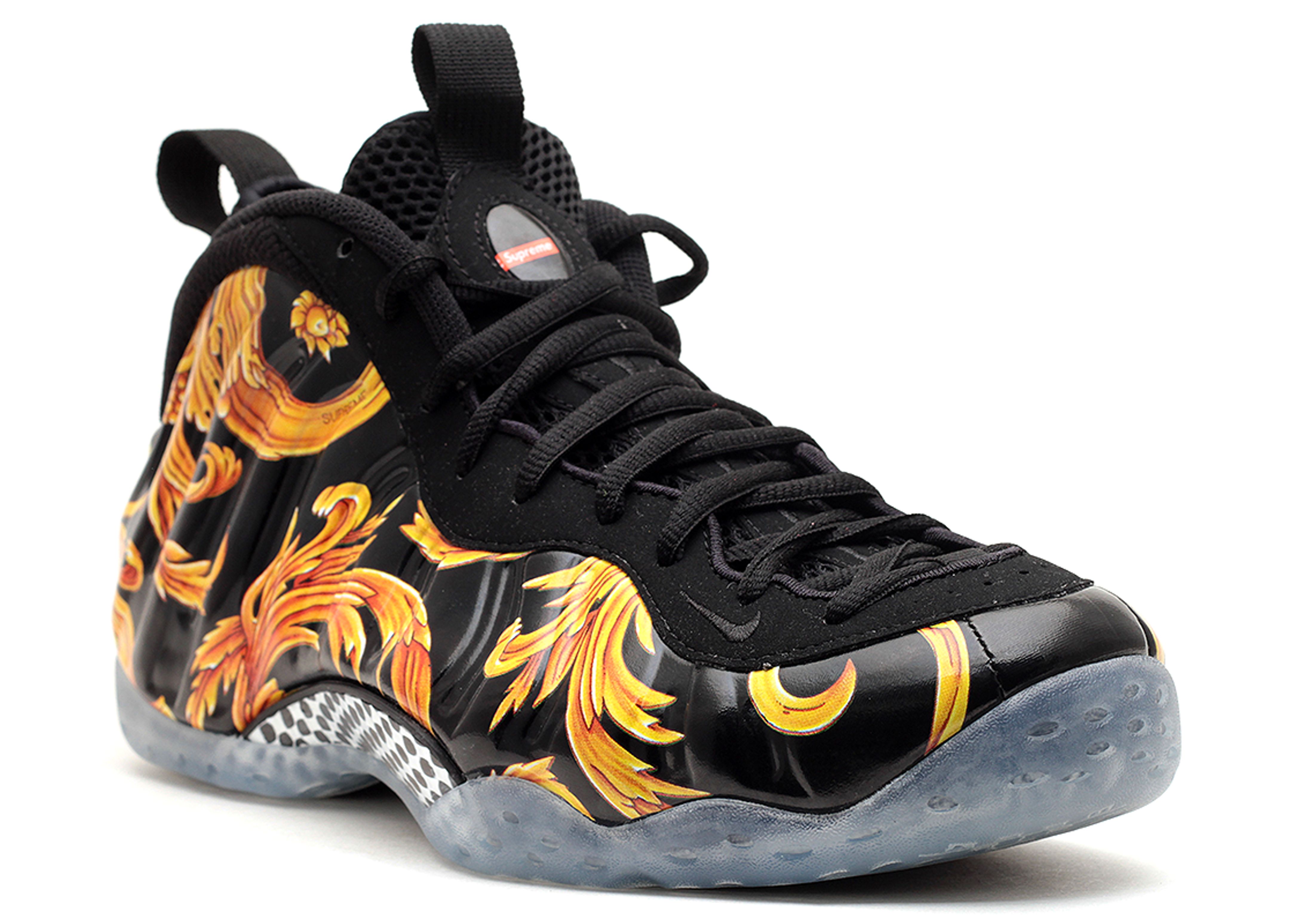 Supreme X Air Foamposite One SP 'Black' - Nike - 652792 001